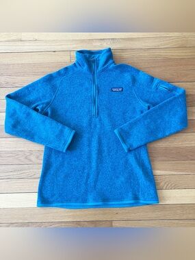Patagonia Teal Better Sweater 1/4 Quarter Zip Gorpcore Pullover Fleece Medium